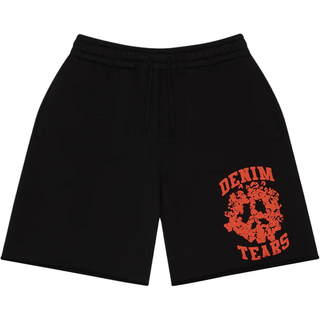 Denim Tears FW25 Elastic Waist Drawstring Wreath Print Casual Shorts Unisex FW25BRS12142145