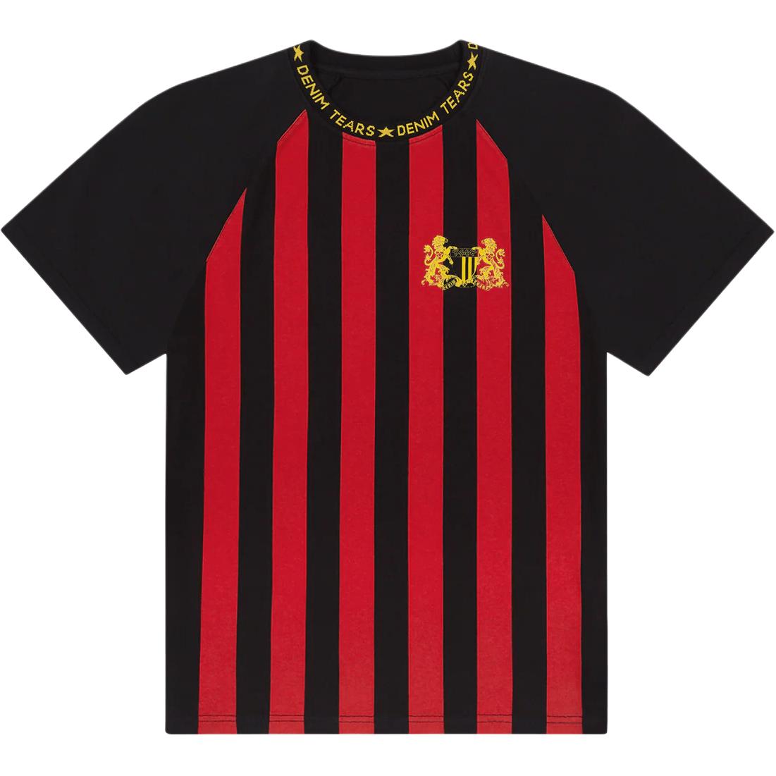 Denim Tears FW25 Striped Short Sleeve Football Jersey Unisex SS25TSS0501722