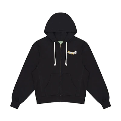 Denim Tears Letter Print Zip Jacket Unisex Black 202-010-73