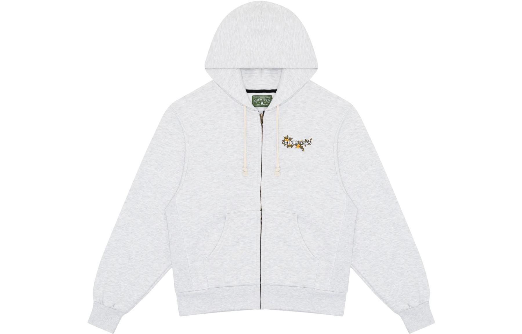 Denim Tears Letter Print Zip Jacket Unisex Grey 202-070-72