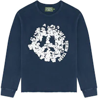 Denim Tears Printed Crewneck Long-Sleeve Pullover Navy Blue - 102-080-27 Denim Tears Printed Crewneck Long-Sleeve Pullover Navy Blue - 102-080-27