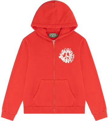 Denim Tears 紅字印花長袖拉鏈連帽外套 201-300-27 Buy Denim Tears 紅字印花長袖拉鏈連帽外套 201-300-27