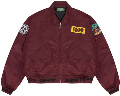 Denim Tears 紅色刺繡字母牛仔外套 男女通用 800-301-49 Buy Denim Tears 紅色刺繡字母牛仔外套 男女通用 800-301-49