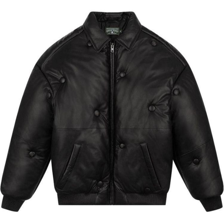 Denim Tears Solid Color Zip-Up Jacket Black FW24OAL032