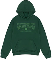 Denim Tears SS24 Green Lettering Hooded Pullover Sweatshirt Unisex 013-014-154 Denim Tears SS24 Green Lettering Hooded Pullover Sweatshirt Unisex 013-014-154