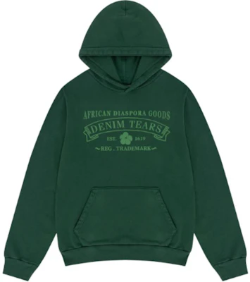 Denim Tears SS24 Green Lettering Hooded Pullover Sweatshirt Unisex 013-014-154 Buy Denim Tears SS24 Green Lettering Hooded Pullover Sweatshirt Unisex 013-014-154