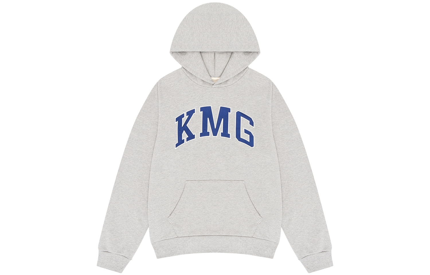 Denim Tears SS24 Kiss My Grits Embroidered KMG Logo Hoodie Unisex Grey 013-016-153