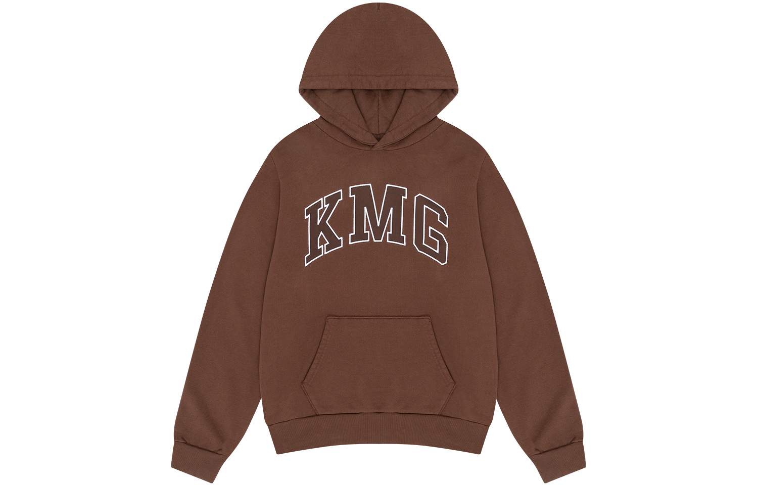 Denim Tears SS24 Kiss My Grits KMG Logo Embroidered Brown Hoodie Unisex 013-045-153