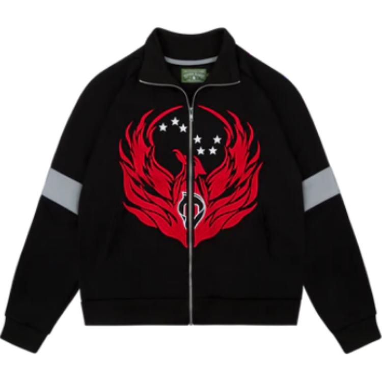 Denim Tears SS25 "The Scorpion & The Frog" Reflective Jacket Black Unisex FW24OTJ0011