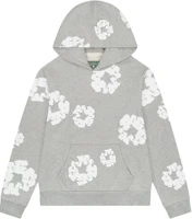 Denim Tears SS25 All-Over Wreath Hoodie Unisex Classic Kangaroo Pocket Design SS25THD0652 Denim Tears SS25 All-Over Wreath Hoodie Unisex Classic Kangaroo Pocket Design SS25THD0652