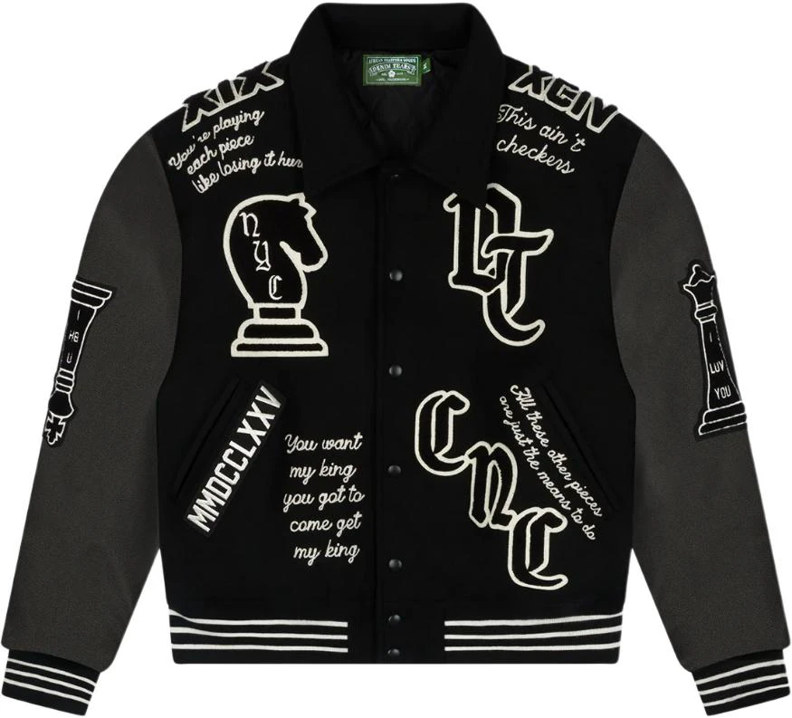 denim-tears-ss-25-letter-patch-logo-embroidered-buttoned-jacket-black-unisex-ss-25-ocb-0011