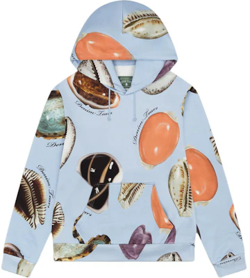 Denim Tears SS25 貝殼字母印花寬鬆連帽衫 藍色 男女適用 SS25THD0621 Buy Denim Tears SS25 貝殼字母印花寬鬆連帽衫 藍色 男女適用 SS25THD0621