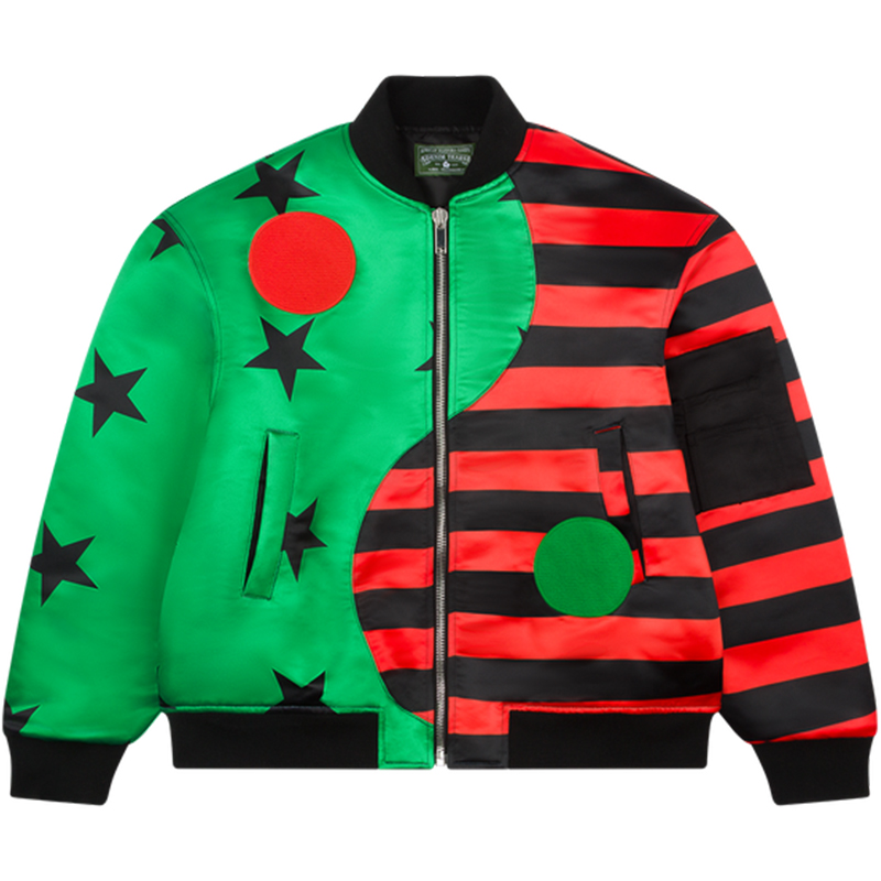 Denim Tears SS25 Star & Stripe Pattern Zip Jacket Unisex Multicolor FW24OCB0041