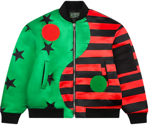 Denim Tears SS25 星條圖案拉鍊外套 男女同款 多彩 FW24OCB0041 Buy Denim Tears SS25 星條圖案拉鍊外套 男女同款 多彩 FW24OCB0041