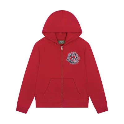 Denim Tears SS25 Sweet Corner Hoodie Unisex Logo Ribbed Zip Pocket Casual Wear SS25TZH10391882