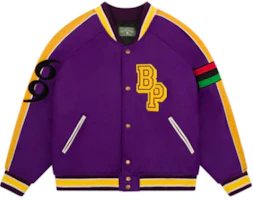 Denim Tears SS25 The Scorpion & The Frog Chenille Varsity Jacket Purple Unisex FW24OCB0032 Denim Tears SS25 The Scorpion & The Frog Chenille Varsity Jacket Purple Unisex FW24OCB0032