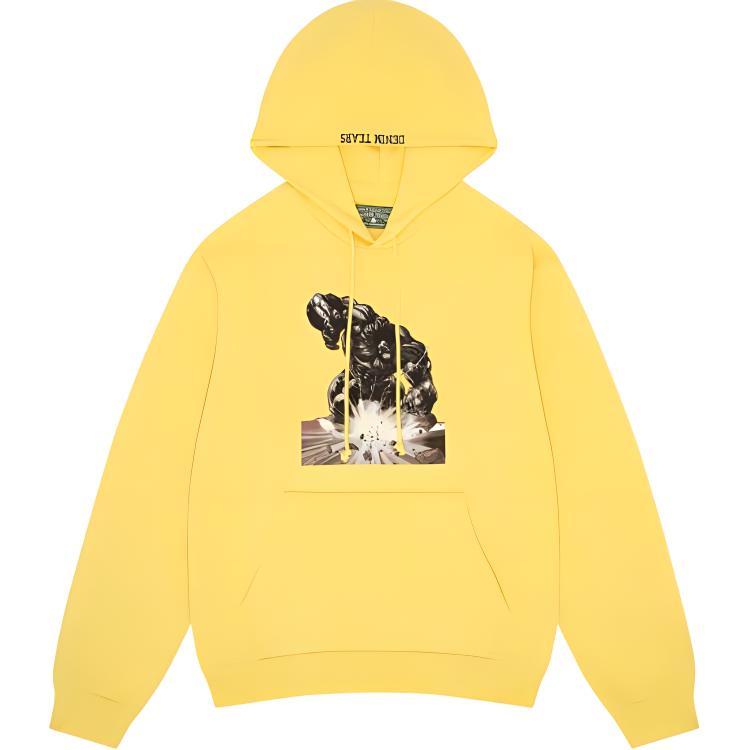 Denim Tears x Arthur Jafa 1302 Yellow Hoodie Unisex Graphic Print Sweatshirt. 013-036-137