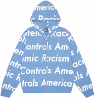 Denim Tears x Arthur Jafa SS24 All-Over Letter Hoodie Light Blue Unisex. 014-008-123 Denim Tears x Arthur Jafa SS24 All-Over Letter Hoodie Light Blue Unisex. 014-008-123