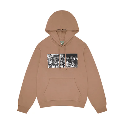 Denim Tears Arthur Jafa SS24 Clay Hoodie Unisex Pullover with Letter Print 013-045-123