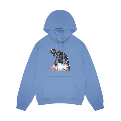 Denim Tears Arthur Jafa SS24 Graphic Hoodie Unisex Grey Blue 013-008-137