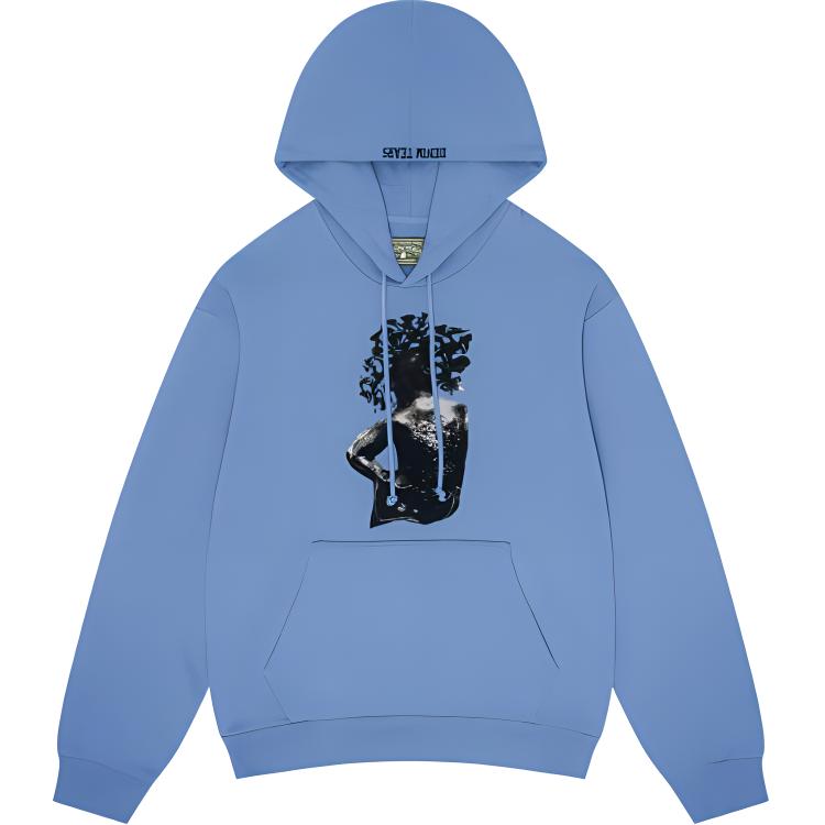Denim Tears Arthur Jafa SS24 Graphic Hoodie Unisex - Gray Blue 013-008-136