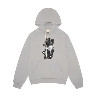 Denim Tears Arthur Jafa SS24 Letter Graphic Hoodie Unisex Sienna Gray 013-016-136