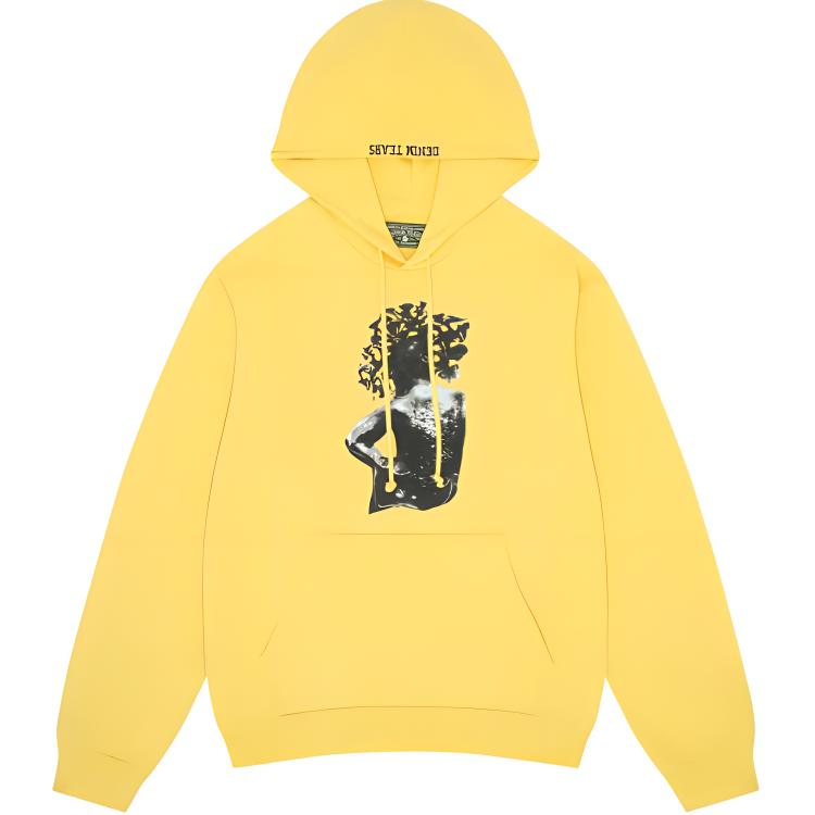 Denim Tears Arthur Jafa SS24 Letter Graphic Hoodie Yellow Unisex 013-036-136