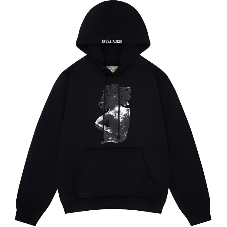 Denim Tears Arthur Jafa SS24 Letter Portrait Hoodie Unisex Black 013-006-136