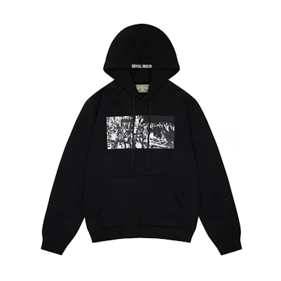 Denim Tears Arthur Jafa SS24 Letter Print Hoodie Black Unisex 013-006-123