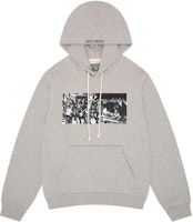 Denim Tears x Arthur Jafa SS24 Logo Print Zip Hoodie Unisex Grey. 013-016-123 Denim Tears x Arthur Jafa SS24 Logo Print Zip Hoodie Unisex Grey. 013-016-123