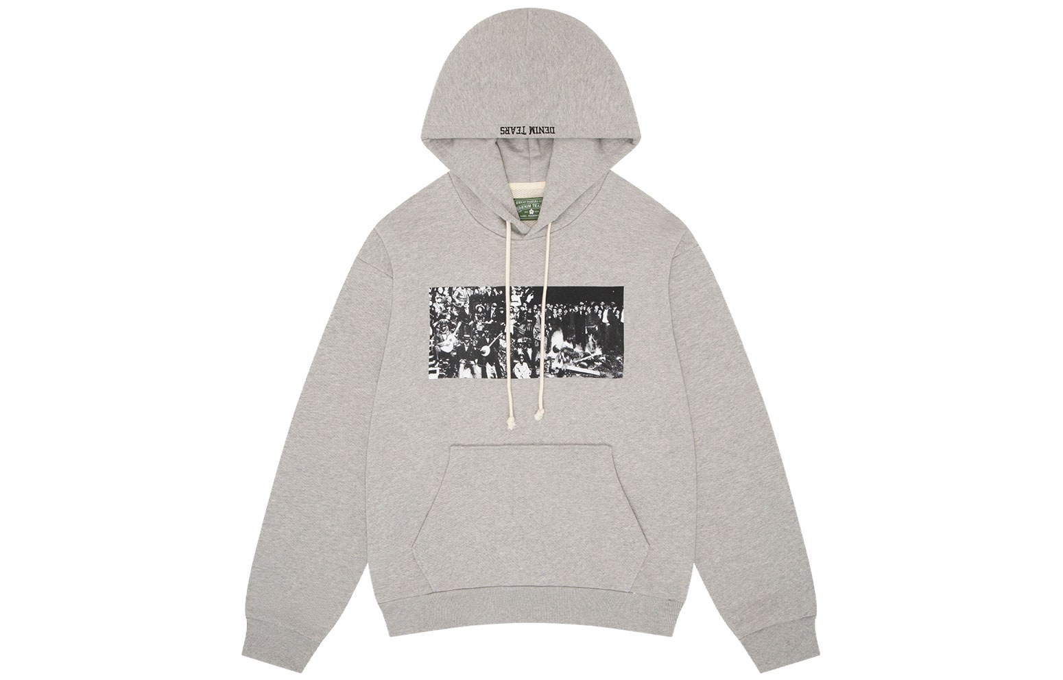 Order Denim Tears x Arthur Jafa SS24 Hoodie Logo Print Unisex Abu-abu. 013-016-123