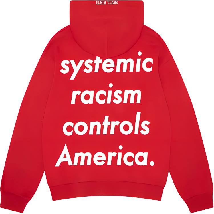 Lookbook Denim Tears x Arthur Jafa SS24 Hoodie Merah Grafis Unisex. 013-030-137