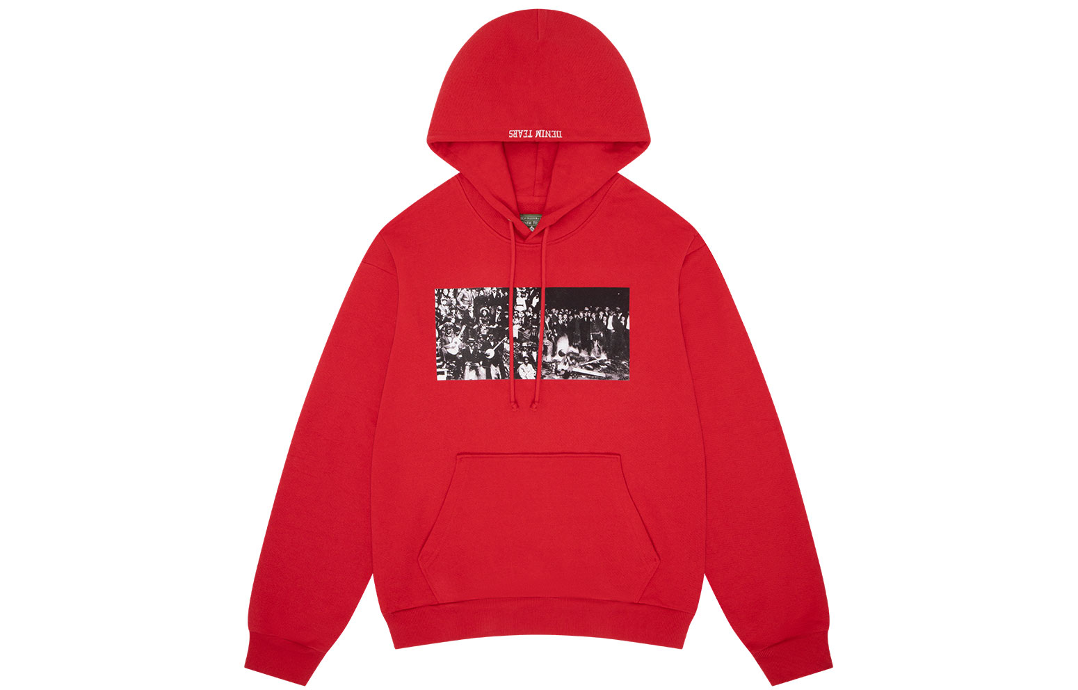 Denim Tears Arthur Jafa SS24 Red Letter Print Hoodie Unisex 013-030-123