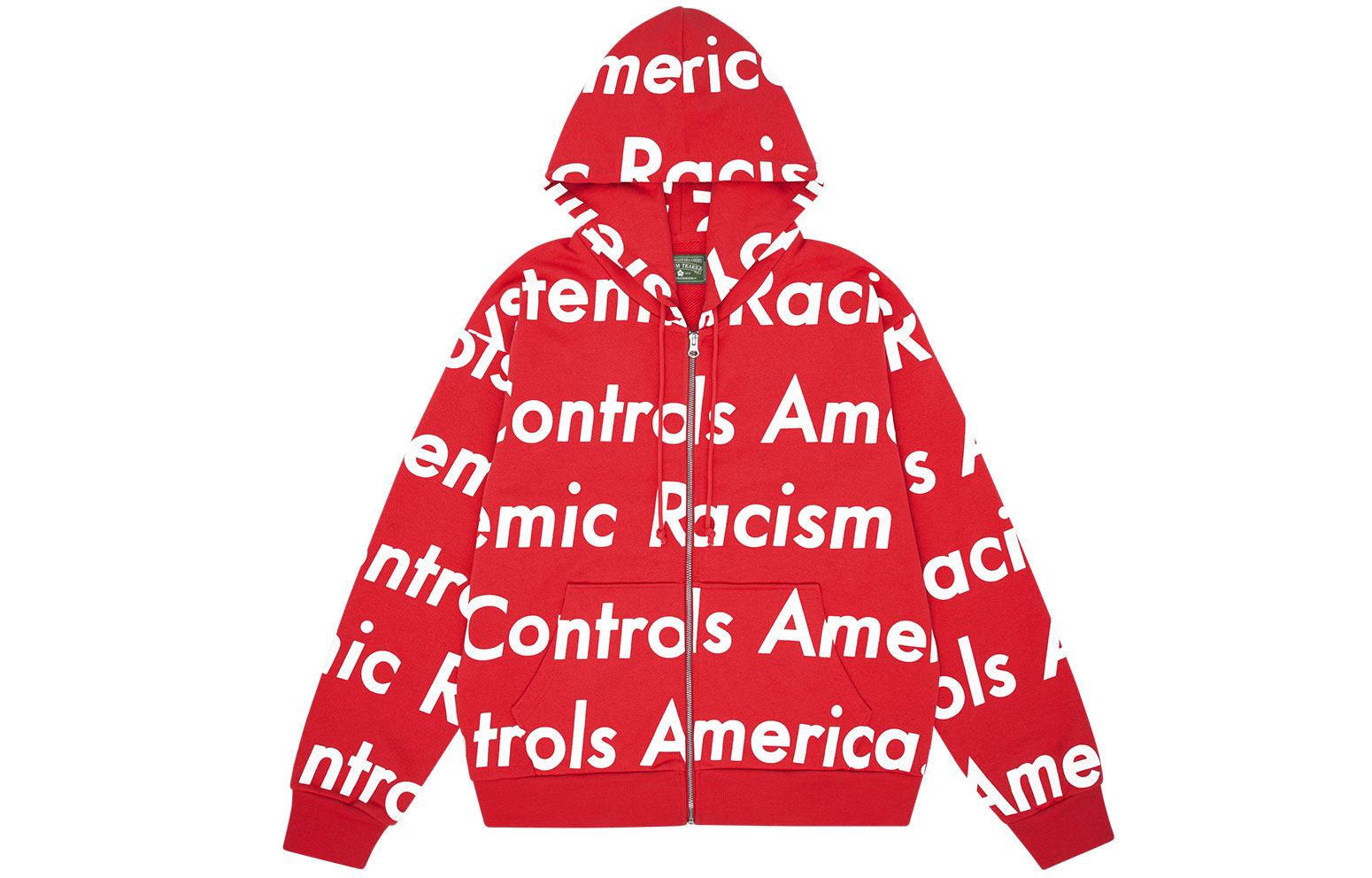 Denim Tears Arthur Jafa SS24 Red Monogram Hoodie Unisex Cardigan 014-030-123