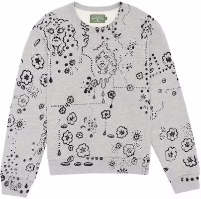 Denim Tears x IRAK 臉印圓領衛衣 男女款 灰色 IRAK10-TEARS-CREW-GREY Buy Denim Tears x IRAK 臉印圓領衛衣 男女款 灰色 IRAK10-TEARS-CREW-GREY