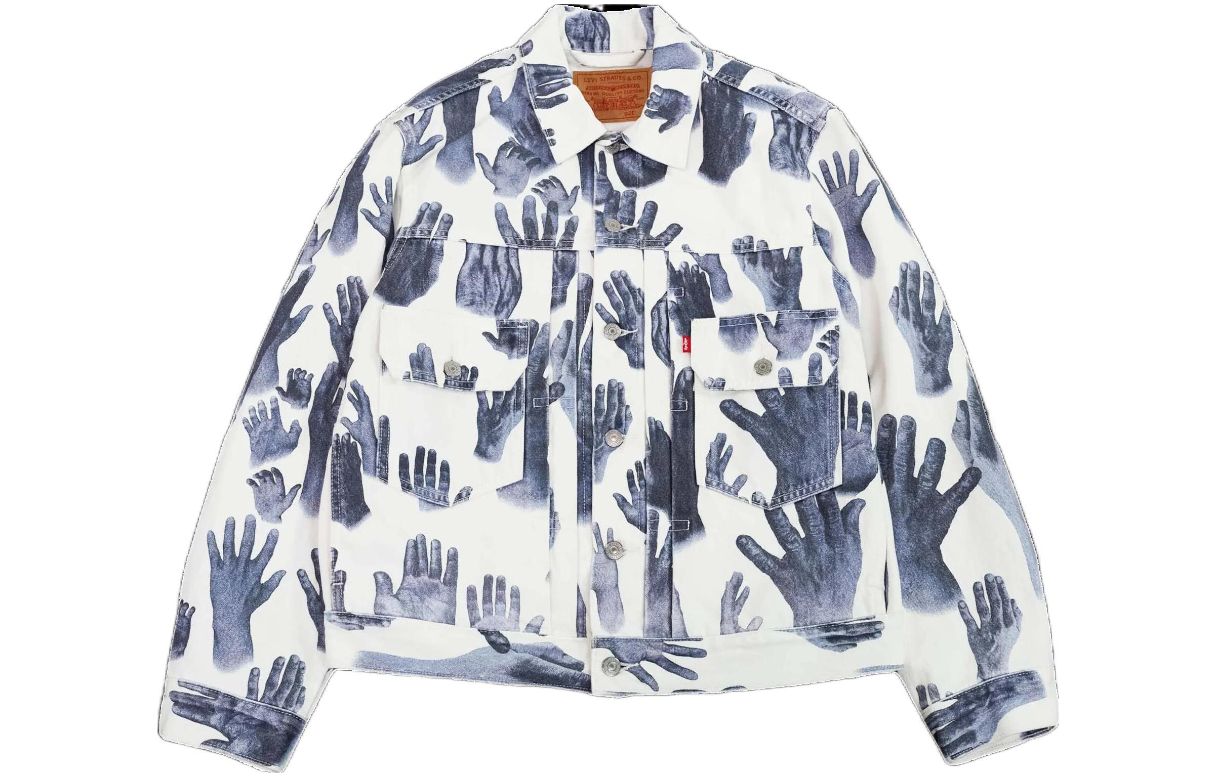 Denim Tears x Levi's Handprint Trucker Jacket Unisex Indigo Blue A23180002
