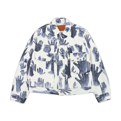 Denim Tears Levi's Handprint Trucker Jacket Unisex Indigo Blue A23180002