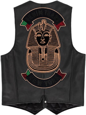 Denim Tears x Levi''s Leather Pharaoh Rompi Bordir Unisex. A5615-0000 Order Denim Tears x Levi''s Leather Pharaoh Rompi Bordir Unisex. A5615-0000