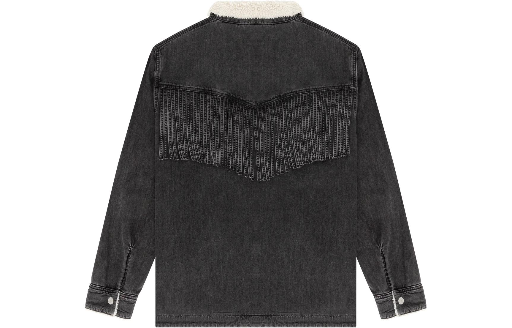 Lookbook Denim Tears x Levi''s Jaket Denim Fringe Fleece Collar Unisex. A5617-0000