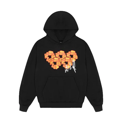Denim Tears OFFSET Flame Cotton Logo Hoodie Unisex Signature Print BFSET-HS02