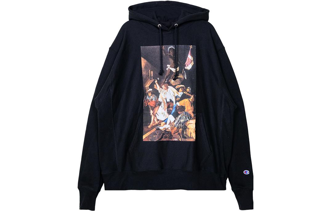 Order Denim Tears x Pyrex Vision FW22 Hoodie Kartun Unisex Hitam. DSCF0890