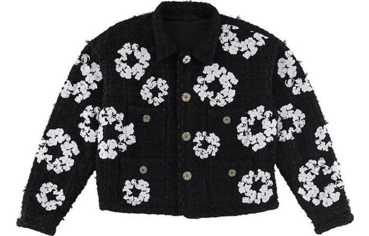 Denim Tears x Readymade Black Logo All-Over Print Collared Jacket Unisex DT230612-02