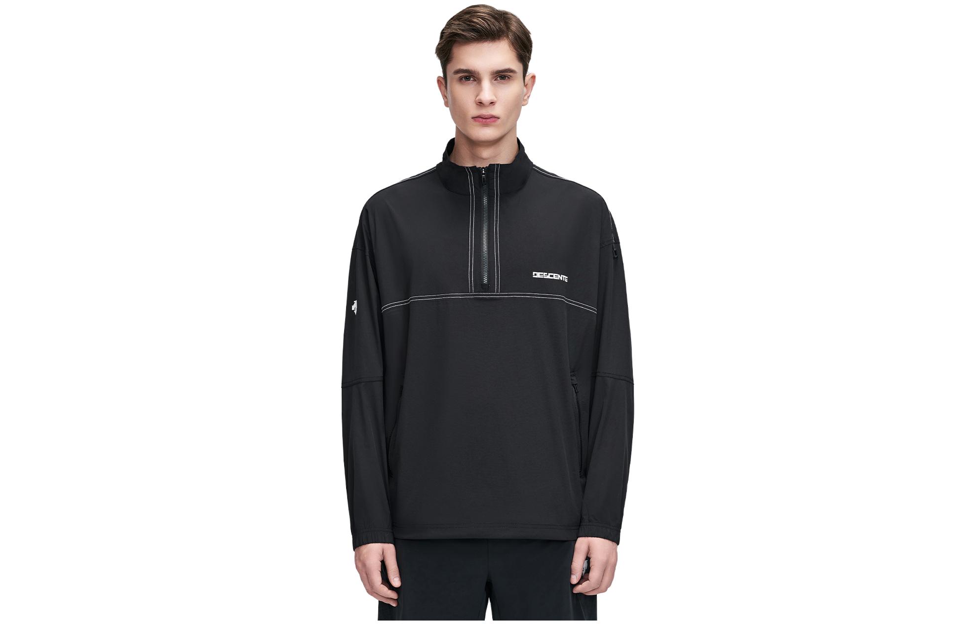 DESCENTE 3x3 Basketball Series Half-Zip Jacket Black D1321XWB71