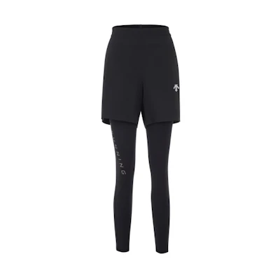 DESCENTE 2-in-1 Compression Knit Athletic Gym Pants D4131RKL43