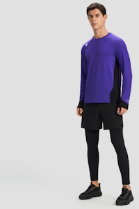 DESCENTE 透气纯色圆领拉格兰长袖T恤 D4131RTL42 3