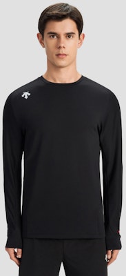 DESCENTE Breathable Solid Color Crewneck Raglan Long Sleeve T-Shirt D4131RTL42 6