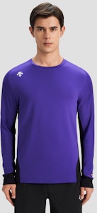 DESCENTE 透气纯色圆领拉格兰长袖T恤 D4131RTL42 1