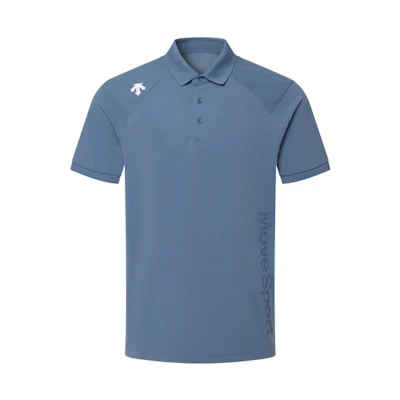 DESCENTE Lightweight Breathable Training Polo Shirt for Fitness. D4231TPS52