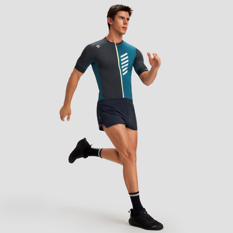 Shop デサント 吸湿速乾 反射材 通気性 サイクリングジャージ D4231CKT44