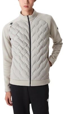 DESCENTE Solid Color Logo Print Zip-Up Stand Collar Jacket SO423TKTO1 Details for DESCENTE Solid Color Logo Print Zip-Up Stand Collar Jacket SO423TKTO1